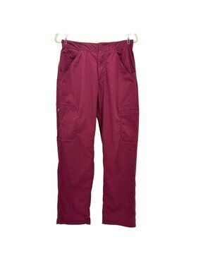 Title Nine Womens 8 Pants Camp 4 Pant Maroon Pockets Golf Outdoors Hiking